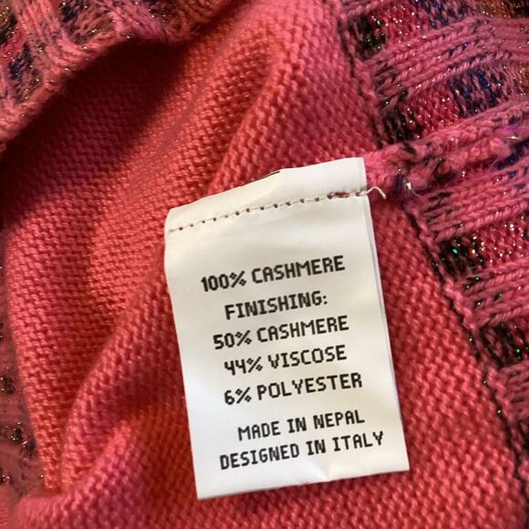 HAPPY SHEEP NEW 100% CASHMERE SWEATER SIZE MED 1214 - Picture 6 of 6